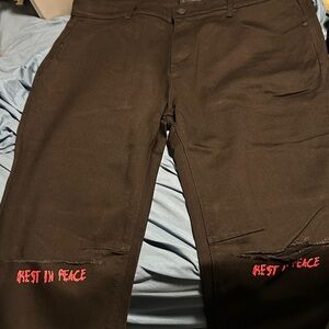 RtA Black Denim Pants